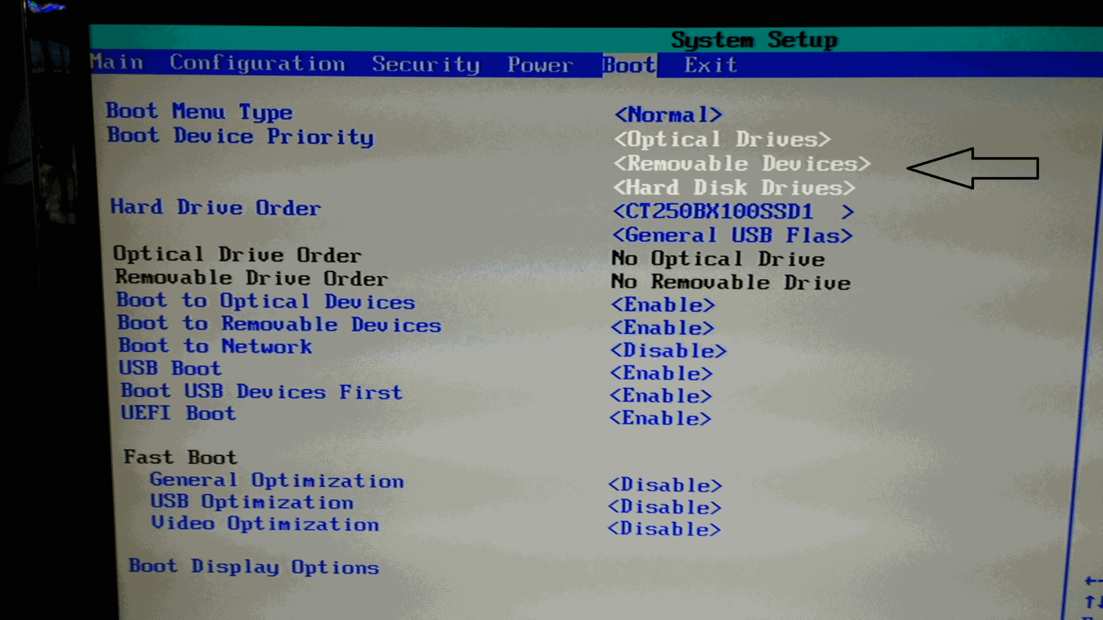 Boot sequence нет hdd dell